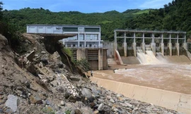 Sạt lở khu vực thủy điện Nậm Mô (Nghệ An)