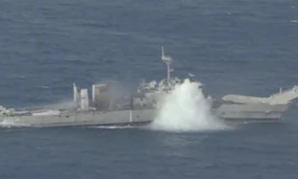 Mỹ và đồng minh hợp lực 'đánh chìm' tàu chiến trên Thái Bình Dương