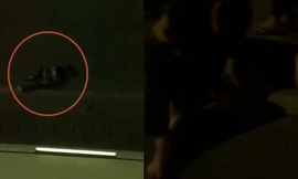 Thanh niên đua xe bay từ trên đường cao hơn 10m xuống hầm Kim Liên