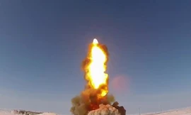 Cận cảnh vụ phóng tên lửa đánh chặn mới 53Т6М của hệ thống A-235 Nudol