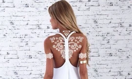 Trào lưu vẽ henna trắng cho nàng da nâu đẹp khó cưỡng