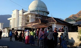 Động đất kinh hoàng ở Indonesia, hơn 40 người thương vong