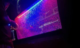 Một xe khách bị ném bể kính tại cầu Bà Muồng trên đường tránh BOT Cai Lậy, Tiền Giang