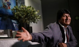 Ông Morales phát biểu từ Mexico. Ảnh: Reuters