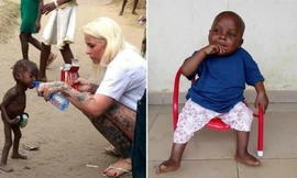 Sau 8 tuần được phát hiện, Hope đã tăng cân và khỏe mạnh hơn. Ảnh: Fox News. 