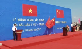 Lễ khánh thành xây dựng cầu Bắc Luân II Việt - Trung.