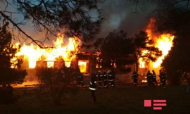 Hiện trường vụ cháy. Ảnh: Twitter