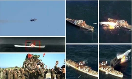 Tận thấy tên lửa Triều Tiên bắn phá huỷ hàng không mẫu hạm 