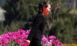 Bà Kim Yo-jong, người thân cận với Chủ tịch Triều Tiên Kim Jong-un, đồng thời được coi là "bóng hồng quyền lực" ở Bình Nhưỡng. Ảnh: Reuters