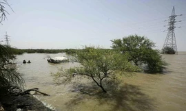 Sông Nile đoạn qua Sudan. Ảnh: AFP