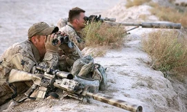 Một tay súng bắn tỉa của Canada ở Kandahar (Iraq). Ảnh: AFP