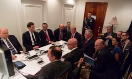 Bức ảnh được Thư ký báo chí Nhà Trắng Sean Spicer đăng tải trên Twitter.