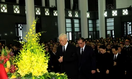 Hình ảnh xúc động tại lễ truy điệu Chủ tịch nước Trần Đại Quang