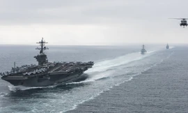 Tàu sân bay USS Theodore Roosevelt. Ảnh: RT