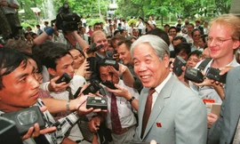 Nguyên Tổng Bí thư Đỗ Mười. Ảnh: AFP