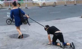 Hình ảnh được chụp trên đường phố Phúc Châu hôm 9/9.