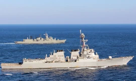 Tàu USS Bulkeley. Ảnh: Sputnik