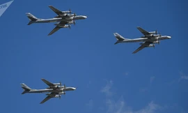 Máy bay ném bom Tu-95MS Nga. Ảnh: Sputnik