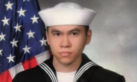 Thủy thủ người Mỹ gốc Việt tên Ngoc "Tan" Truong Huynh. Ảnh do quân đội Mỹ cung cấp