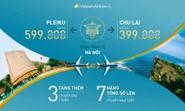 Vietnam Airlines tăng chuyến, bán vé rẻ Hà Nội – Chu Lai và Hà Nội - Pleiku