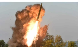 Vụ thử ngày 10/9 của Triều Tiên. Ảnh: KCNA