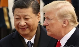 Chủ tịch Tập Cận Bình và Tổng thống Donald Trump. Ảnh: AP