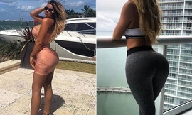 Cô gái này được mệnh danh là "Kim Kardashian nước Nga" vì sở hữu những đường cong đáng kinh ngạc.