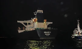 Siêu tàu chở dầu Grace 1. Ảnh: Reuters