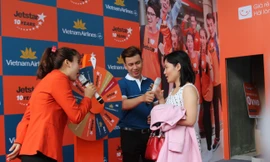 Vé rẻ của Vietnam Airlines và Jetstar Pacific xôn xao hội chợ du lịch