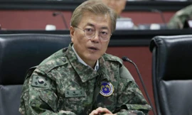 Tổng thống Hàn Quốc Moon Jae-in. Ảnh: USFK
