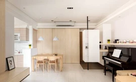 Căn hộ tỏa sáng với “bản hoà tấu” của các chất liệu gỗ