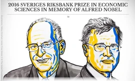Hai nhà khoa học nhận giải Nobel Kinh tế 2016.