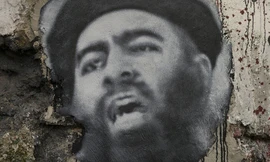 Chân dung thủ lĩnh IS al-Baghdadi. Ảnh: Sputnik