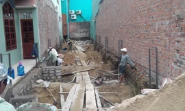 Móng nhà nơi phát hiện 7 hài cốt