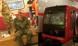 Đấu đầu với tàu điện, binh sĩ sống sót thần kì ở Nga