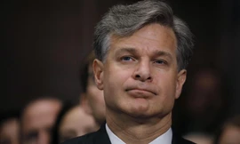 Ông Christopher Wray tại buổi điều trần. Ảnh: Reuters