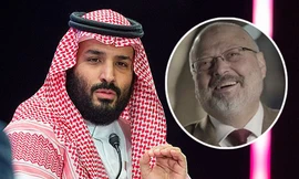 Thái tử Mohammed bin Salman (ảnh lớn) và nhà báo Jamal Khashoggi (ảnh nhỏ).