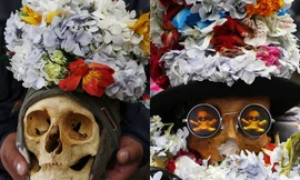 Lạ kì tập tục trang trí đầu lâu cực ‘ngầu’… cầu may mắn