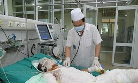 Nạn nhân bị bỏng nặng điều trị tại Viện Bỏng Quốc gia