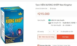 Quảng cáo thực phẩm bảo vệ sức khỏe viên xương khớp Kingphar New trên Shopee.
