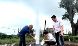 Đánh giá ban đầu hiện tượng cột nước phụt cao hơn 20m ở Gia Lai