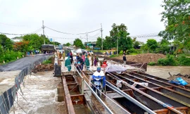 Mưa lớn ở Gia Lai khiến hàng trăm hộ dân bị cô lập