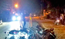 Hiện trường vụ tai nạn giao thông xảy ra tại huyện Phú Thiện, Gia Lai