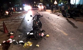 Hai xe máy va chạm ở Gia Lai, 4 người thương vong