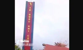 Vì sao cánh kỳ đài khu tưởng niệm liệt sĩ Tú Thủy bị đổ