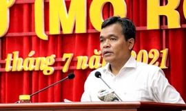 Bí thư Tỉnh ủy Gia Lai Hồ Văn Niên phát biểu khai mạc hội nghị