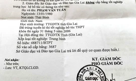 Công văn xác minh bằng tốt nghiệp trung học phổ thông đối với ông Phạm Văn Tuấn