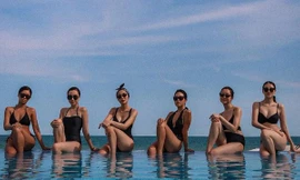 Diện bikini siêu nóng bỏng, “mẹ 2 con” Hà Tăng “hack tuổi” giữa dàn mỹ nữ rich kid