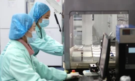 Các kỹ thuật viên làm việc tại phòng thí nghiệm gien của BGI ở Côn Minh, tỉnh Vân Nam, năm 2018. Ảnh: Reuters