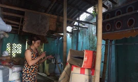 Nhà xuống cấp trong vùng quy hoạch Khu di tích lịch sử Quốc gia đặc biệt Lam Kinh Ảnh: H.L